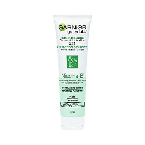 Garnier SkinActive Green Labs Canna-B Pore Perfecting 3-in-1 Face Wash 4.4 Fl Oz