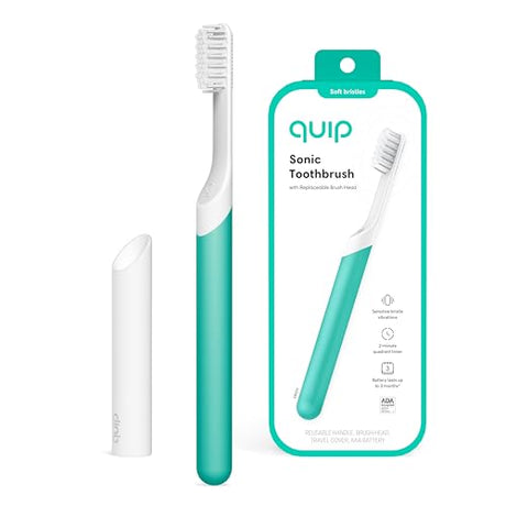 Quip Sonic Toothbrush for Adults - Green