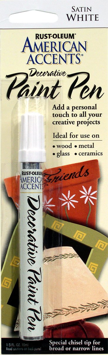 Rust-Oleum, White, 215153 American Accents Satin Decorative Paint Pen