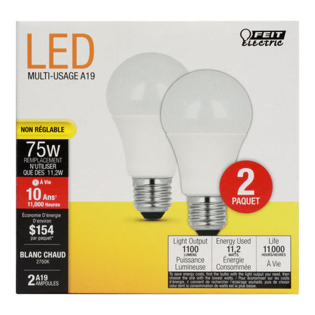Feit Electric A19 LED Light Bulbs