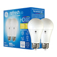 GE Refresh LED Light Bulbs, 100 Watt, Daylight, A19 (2 Pack)