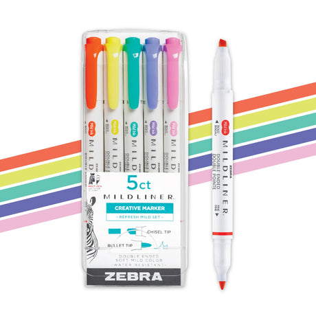 Zebra Pen Mildliner Dual-Tip Highlighter Set