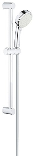 GROHE 2757820E Tempest Cosmopolitan 100 1.5 Gym 2 Spray Shower Rail Set, Starlight Chrome
