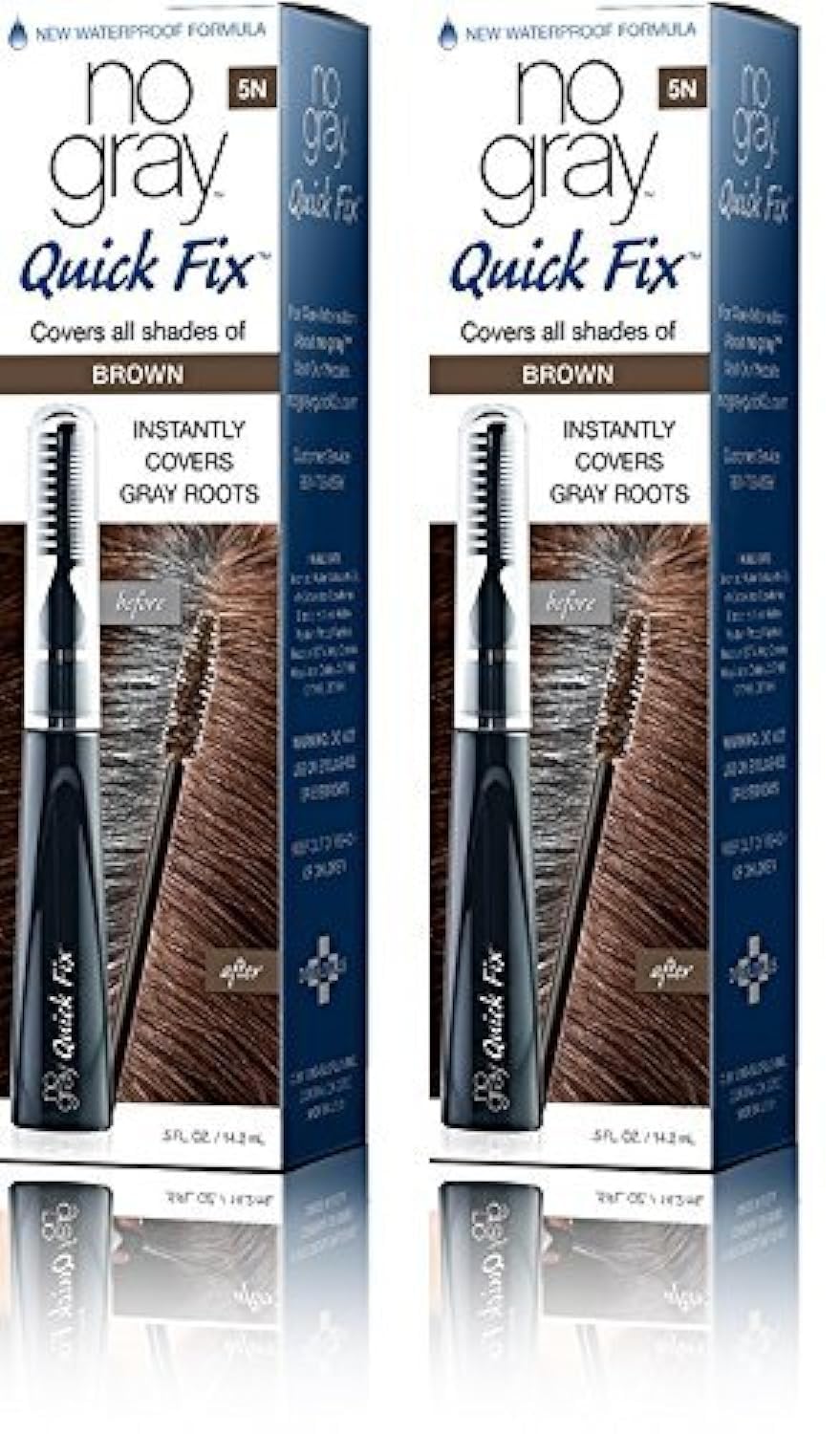 No Gray Quick Fix Instant Touch-Up (Set of 2, Brown (M. Brown))
