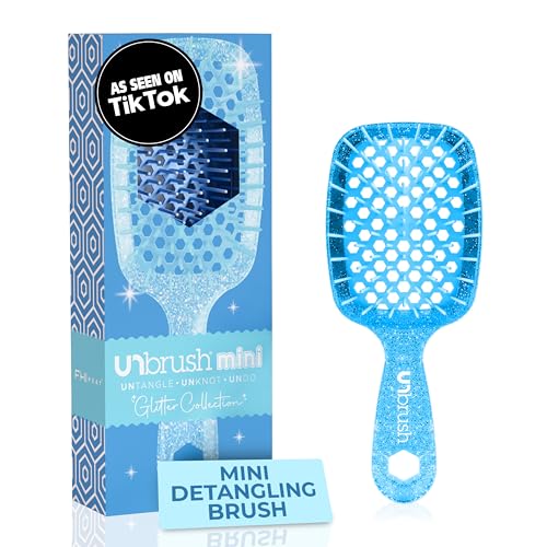 FHI Heat UNbrush Mini Detangler Brush, Sapphire Blue