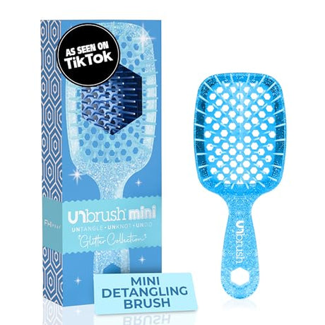 FHI Heat UNbrush Mini Detangler Brush, Sapphire Blue