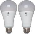 GE 66133 LED A19 Light Bulb with Medium Base, 17-Watt, Daylight, 2-Pack
