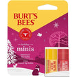 Burt's Bees Holiday Minis Lip Balm and Tinted Lip Balm Set, Rose, 2 Piece