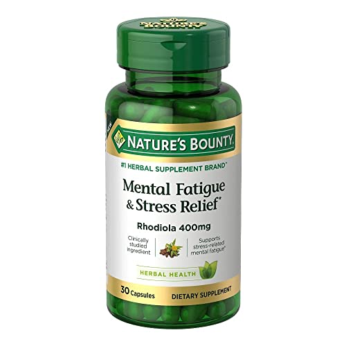 Nature's Bounty Mental Fatigue and Stress Relief, 400 mg, Capsules, 30 Count