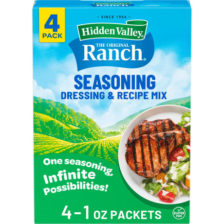 Hidden Valley Original Ranch Seasoning, Dressing and Recipe Mix, 1 Ounce Each, 4 Count