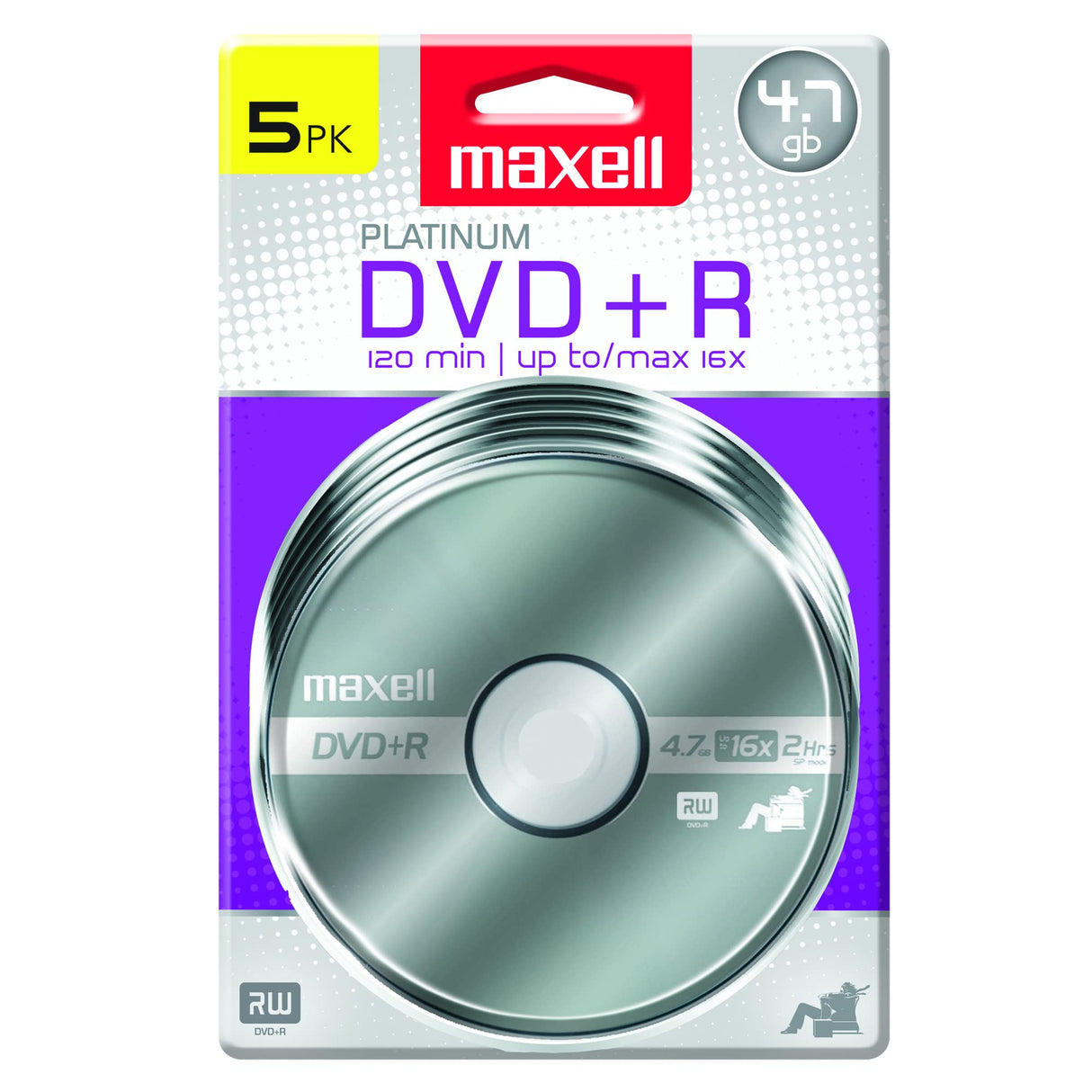 Maxell – 639031, Platinum DVD+R - Pack 5