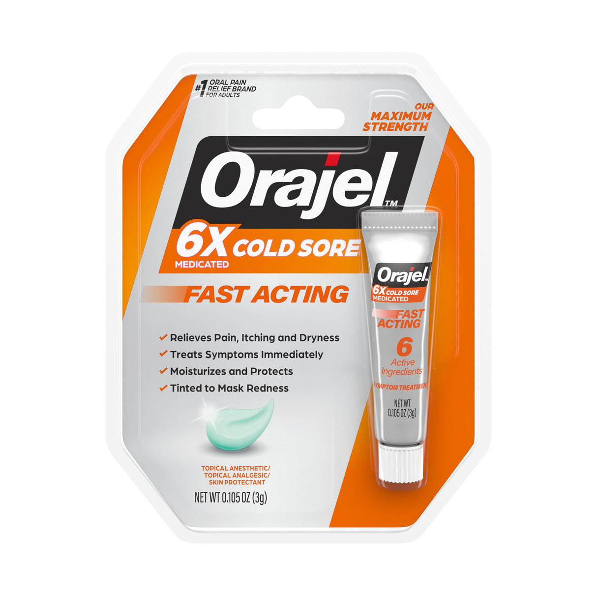 Orajel Moisturelock Cold Sore Symptom Treatment
