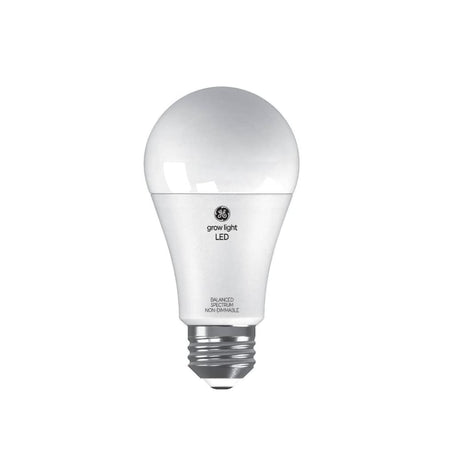 GE Lighting 105645 1.9W LED Horticultural Grow Light Bulb for Seeds & Greens White - A19 Shape