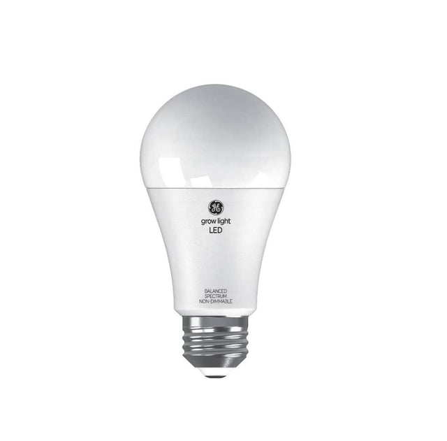 GE Lighting 105645 1.9W LED Horticultural Grow Light Bulb for Seeds & Greens White - A19 Shape