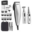 ConairMAN 3-in-1 Chrome 25-piece Hair Clipper, Includes Battery Operated Detail Trimmer and Battery Operated Ear and Nose Hair Trimmer