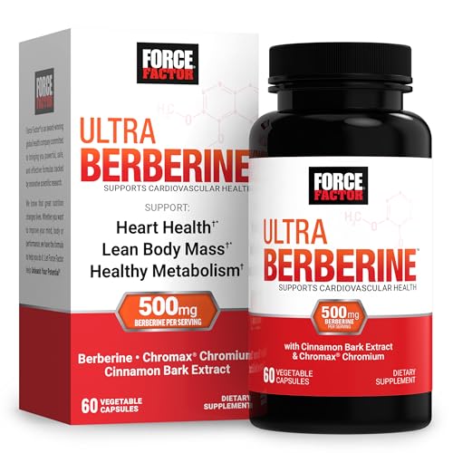 FORCE FACTOR Ultra Berberine, 60 Vegetable Capsules