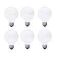 GE Soft White 24657 25-Watt, 130/170-Lumen G25 Light Bulb with Medium Base, 6-Pack