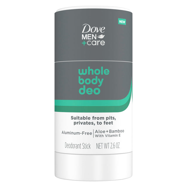 DOVE MEN + CARE Whole Body Deo Aluminum-Free Deodorant Stick Aloe + Bamboo