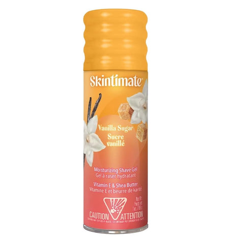 Skintimate Vanilla Sugar Shave Gel for Women | Skintimate Shaving Cream for Women, Womens Shaving Cream, Shave Cream, Shaving Foam, Womens Shave Gel with Vitamin E & Shea Butter, 7oz - Pack of 6