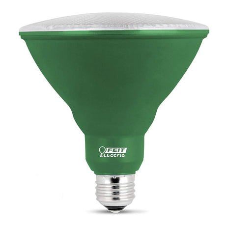 Feit Electric LED PAR38 Medium E26 Base Party and Holiday Light Bulb - 6.5 Watts - 10 Year Life - 400 Lumen - Green - Non-Dimmable | 1-Pack