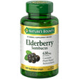 Nature's Bounty Sambucus Elderberry Herbal Supplement, 630 mg per Serving, 120 Count