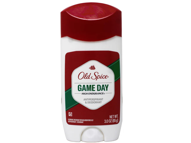 Old Spice High Endurance Anti-Perspirant/Deodorant, Invisible Solid, Game Day, 3 Ounce.