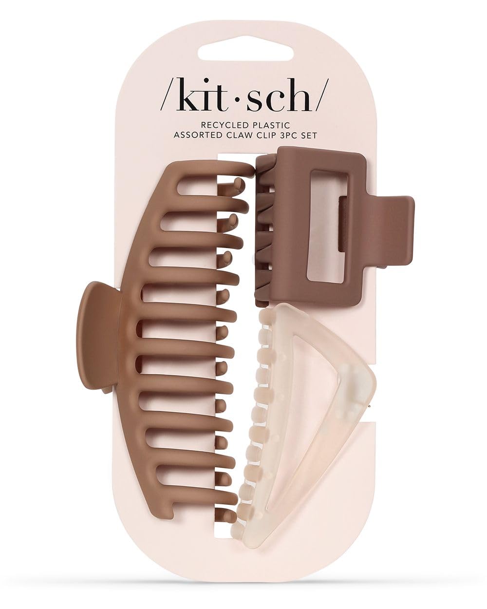 Kitsch Large Assorted Hair Clips 3 pcs