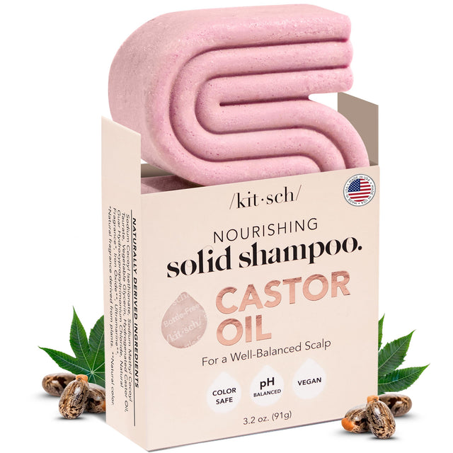Kitsch Castor Oil Shampoo Bar Soap