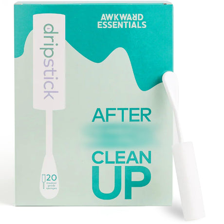 Awkward Essentials Dripstick Absorbing Sponge for Women, 20-Pack