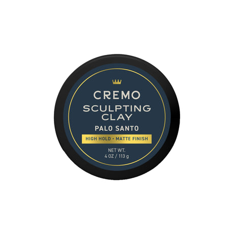 Cremo Sculpting Hair Clay, Palo Santo, High Hold Matte Finish, 4 oz