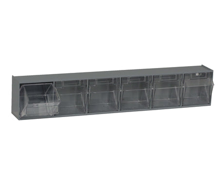 Quantum QTB306GY Clear Tip Out Bin System