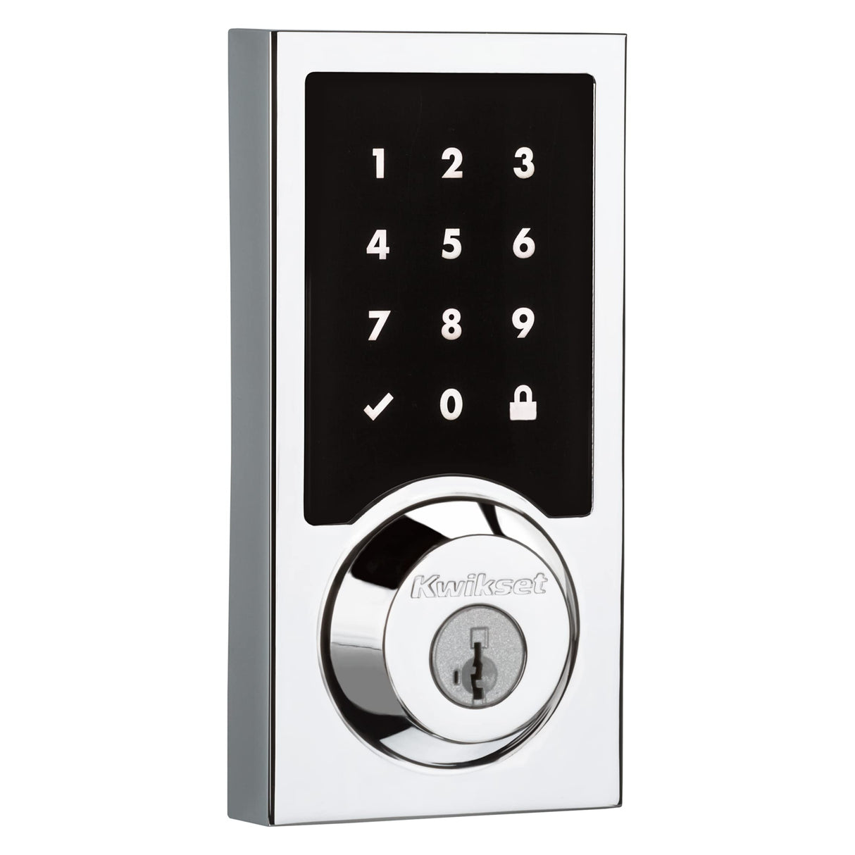 Kwikset SmartCode 916 Z-Wave Smart Lock, Contemporary Polished Chrome