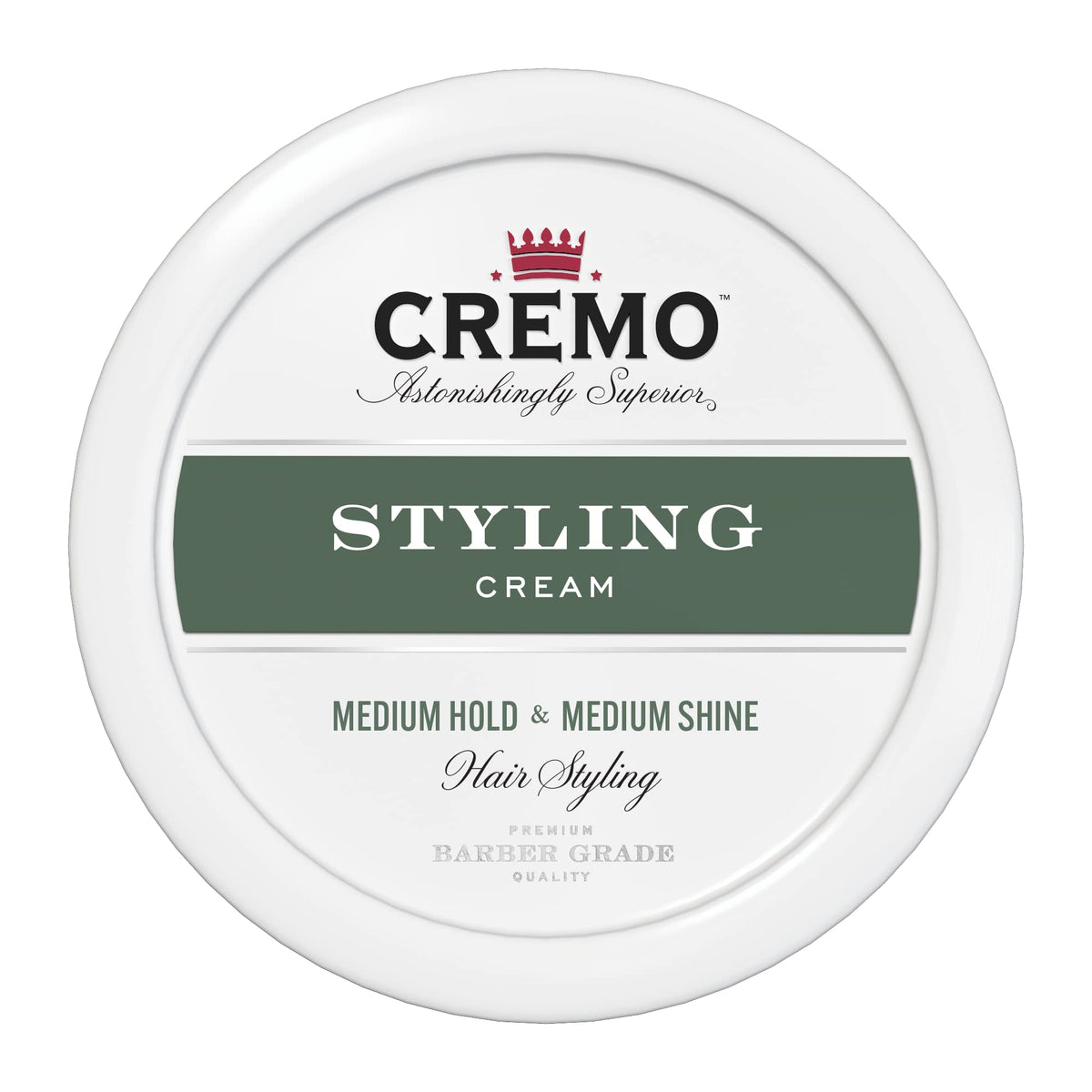 Cremo Hair Styling Cream, Medium Hold & Medium Shine, 4 oz