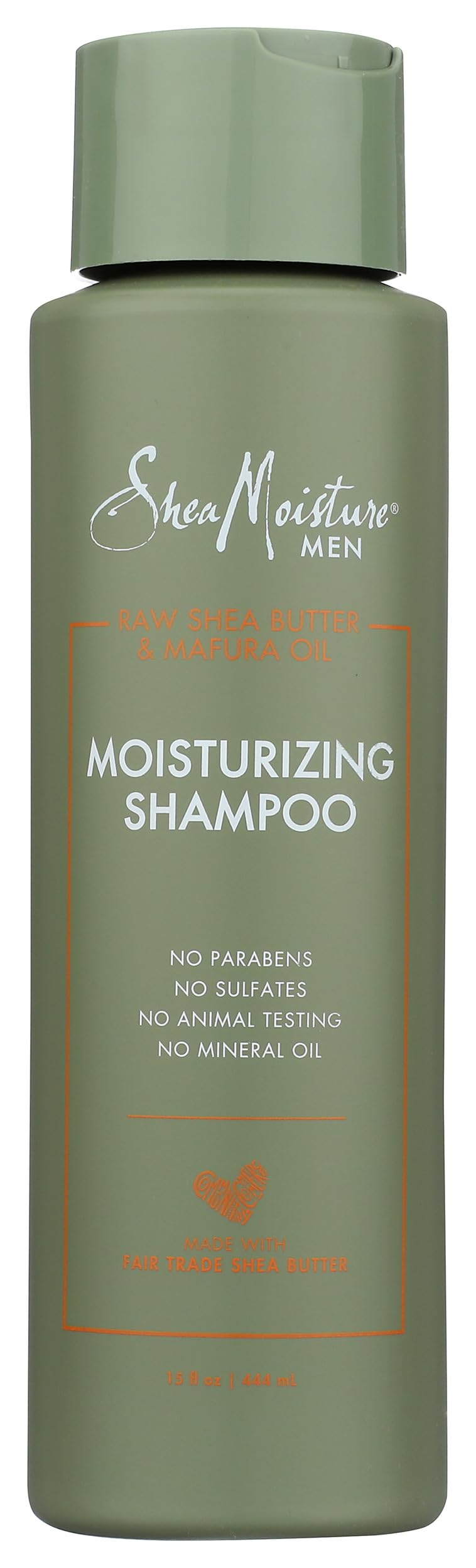 SHEA MOISTURE Men's Shea Moisturizing Shampoo, 15 OZ