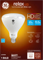 GE Relax HD Soft White 65W BR40