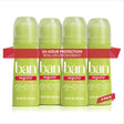 Ban Invisible Roll-on Antiperspirant Deodorant, 3.5 Oz, Pack of 4
