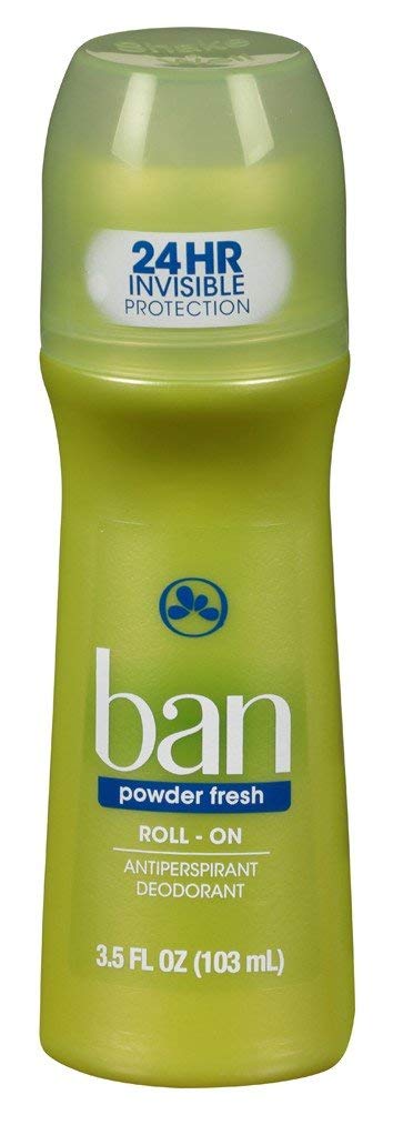 Ban Deodorant 3.5 Ounce Roll-On Powder Fresh (6 Pack)
