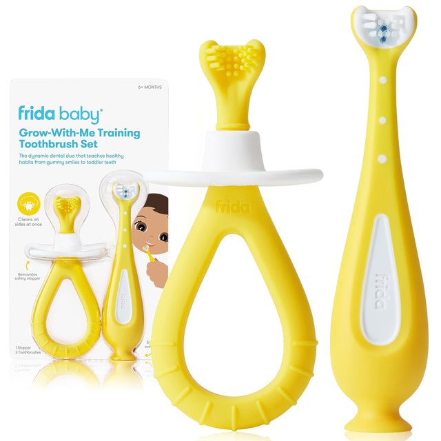 Frida Baby Grow-with-Me Baby Toothbrush Training Set