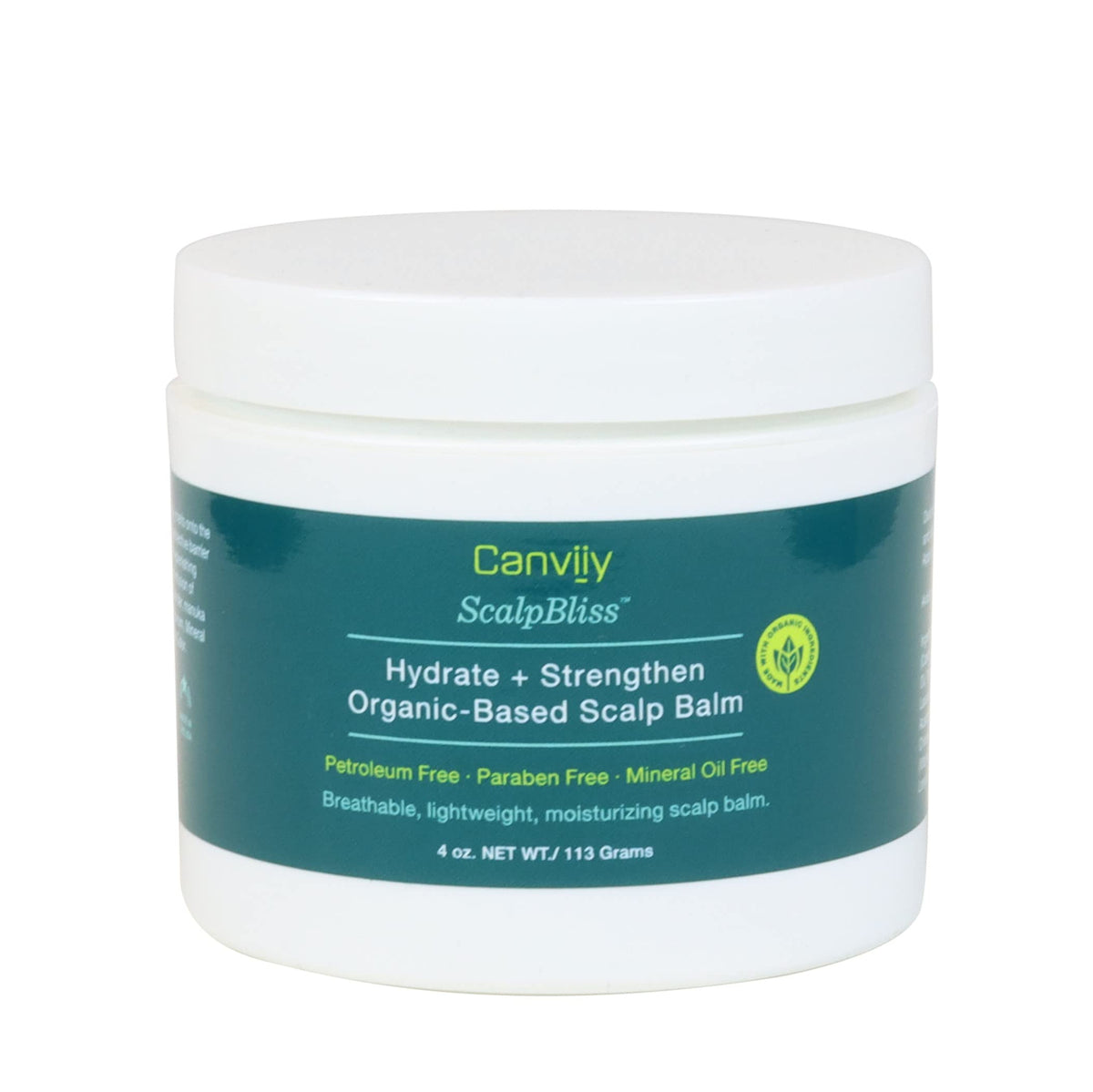 Canviiy ScalpBliss Hydrate + Strengthen Organic-Based Scalp Balm