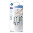 GE 97664 25-Watt 240-Lumen Specialty T4 Halogen Light Bulb, Clear, 2-Pack