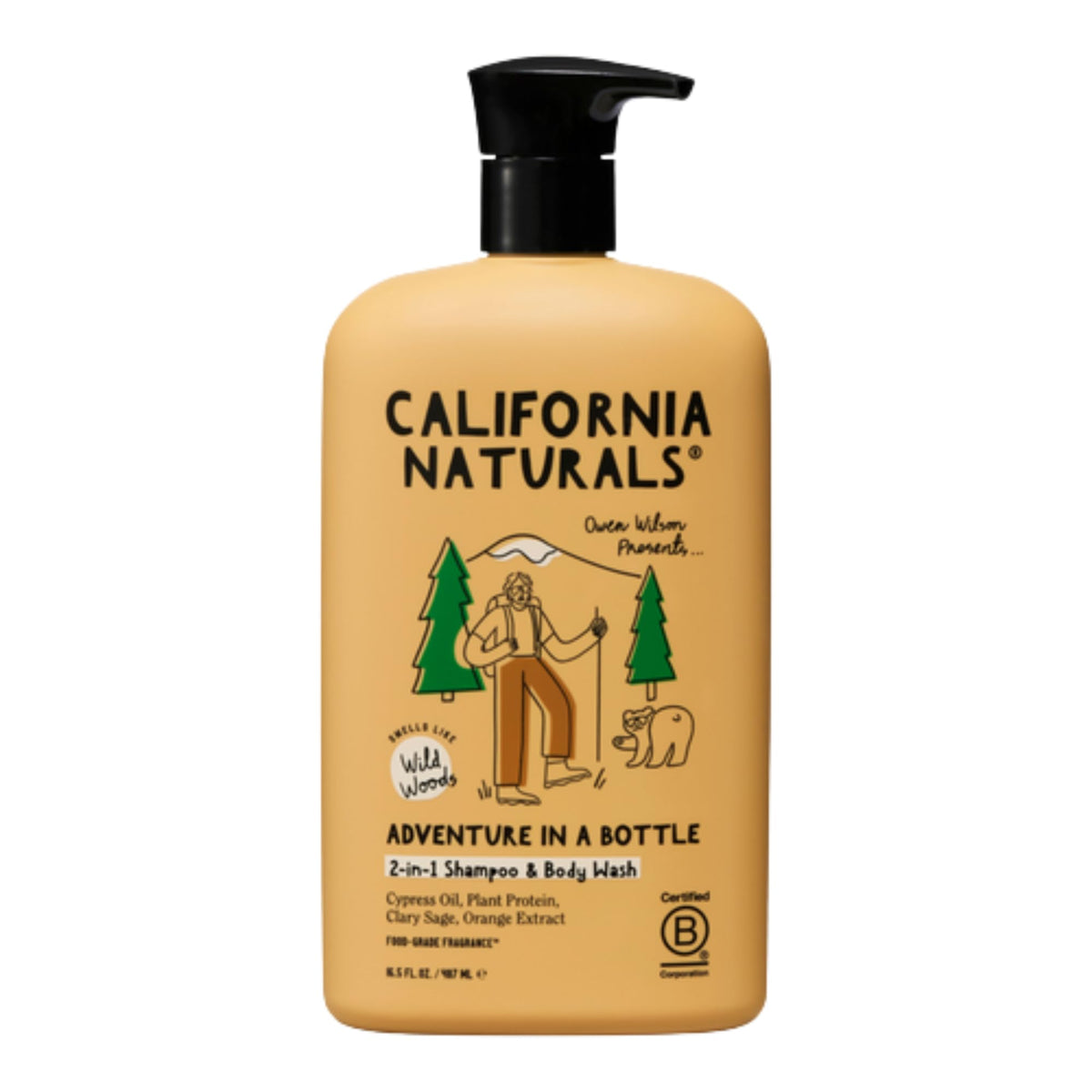 California Naturals Owen Wilson 2 in 1 Hair Shampoo and Body Wash