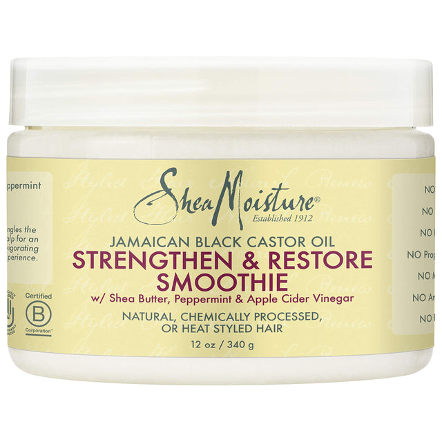 Shea Moisture Jamaican Black Castor Oil Smoothie, 12 Ounce