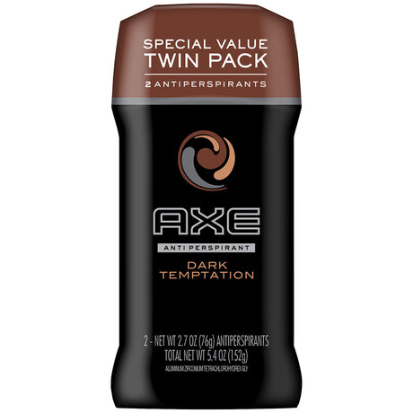 AXE Antiperspirant Deodorant Stick for Men, Dark Temptation Twin Pack