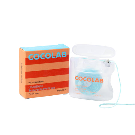 Cocofloss Expanding Woven Dental Floss, Strawberry Scent