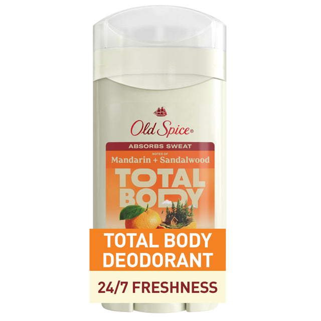 Old Spice Whole Body Deodorant Stick, Mandarin + Sandalwood Scent