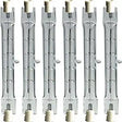 GE Proline Halogen Light Bulb, T3 Tube Light Bulb, 300-Watt, 5760 Lumen, R7S Base, White, 6-Pack, Tubular Light Bulbs