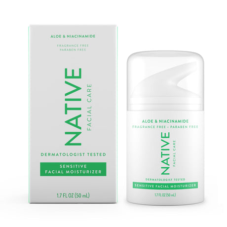 Native Sensitive Daily Facial Moisturizer Gentle Face Lotion Hydrating Cream