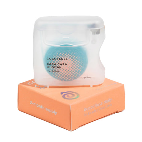 Cocofloss Expanding Woven Dental Floss, Orange Scent
