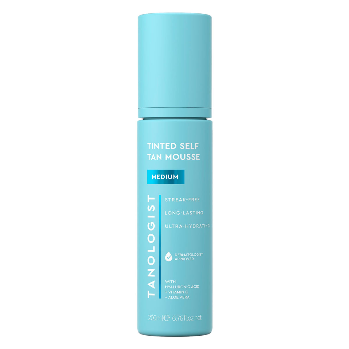Tanologist Self Tanner Mousse, Medium, Natural Glow, 6.76 Fl Oz