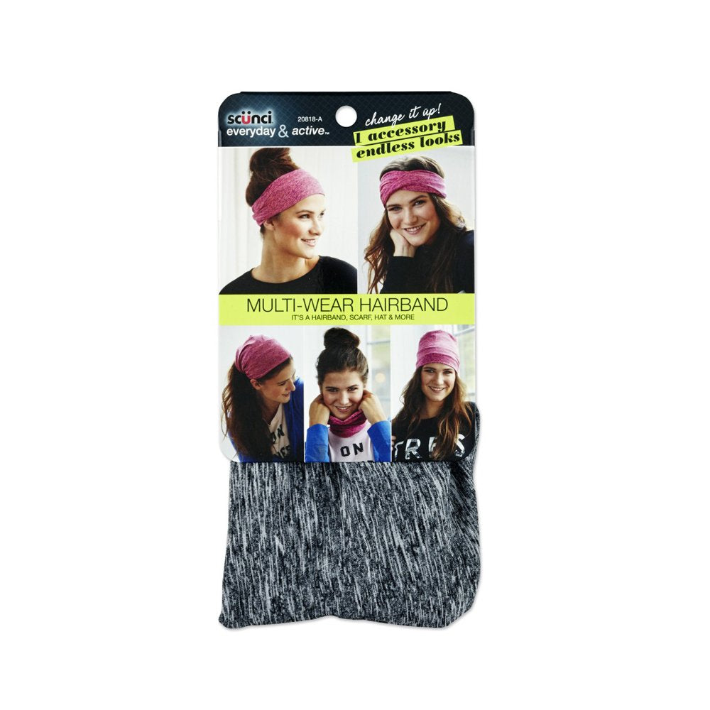 Scunci Multi-Wear Hairband, Pink